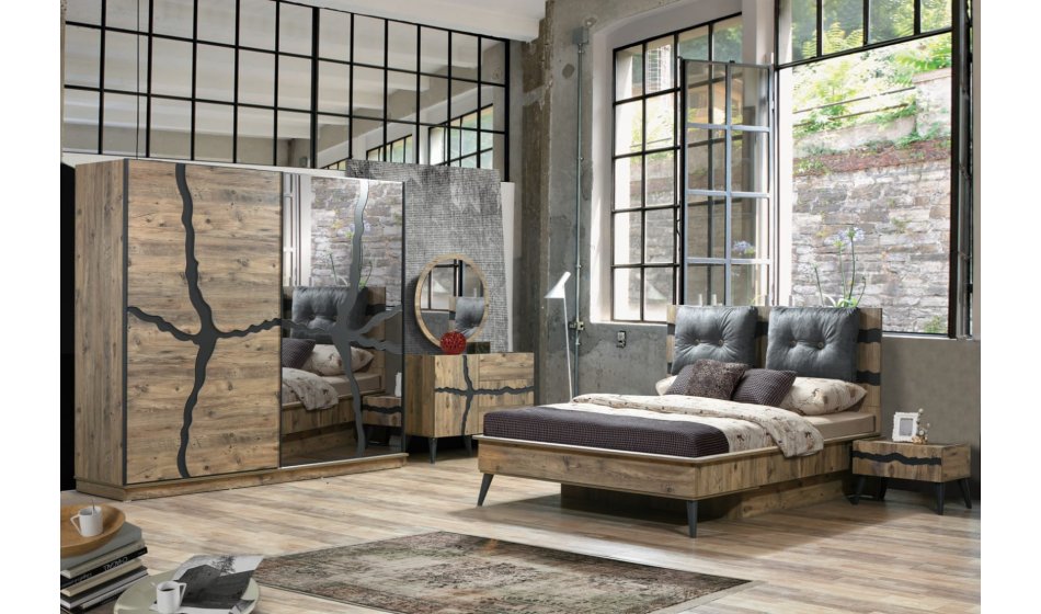 Delta Yatak Odası Takımı inegöl mobilya modeli