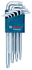 1600A01TH4 Bosch Profesyonel Alyan Anahtar Takımı Torx 9 parça (10-50mm)